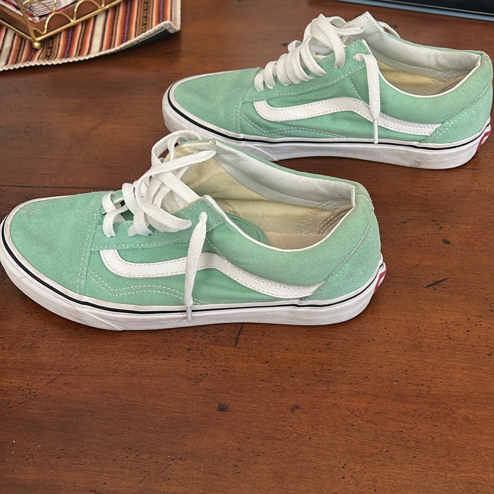 Mint Green Size 8.5 Women’s Vans - Picture 5 of 7